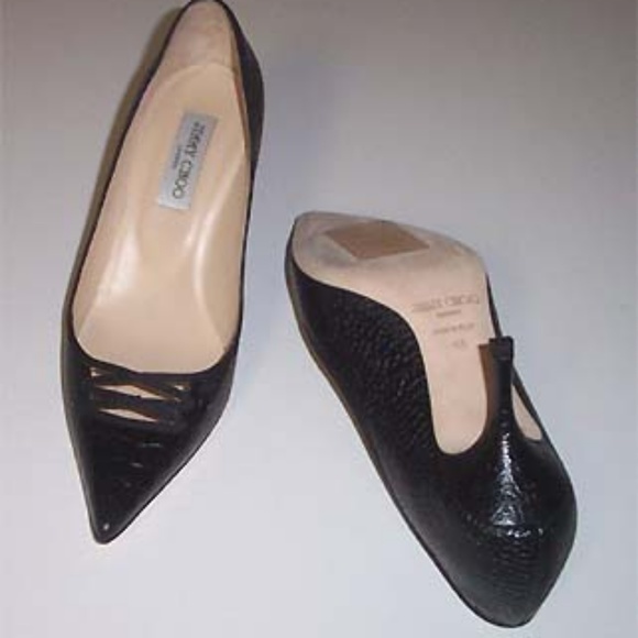 JIMMY CHOO Lambert embossed lthr classic pumps 40 - Picture 3 of 5